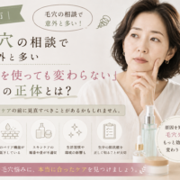 三田市で毛穴ケアをしても変化を感じにくい方へ、毛穴の原因や肌状態に合ったスキンケアの見直し方を紹介